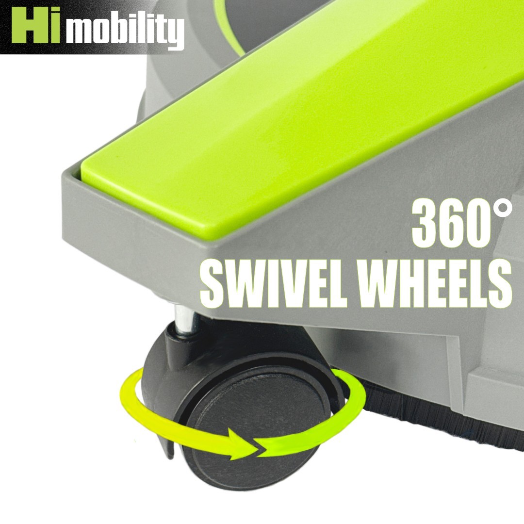 Hiclean 12” Pressure Washer Surface Cleaner with 3 Caster Wheels – 3200 Max PSI