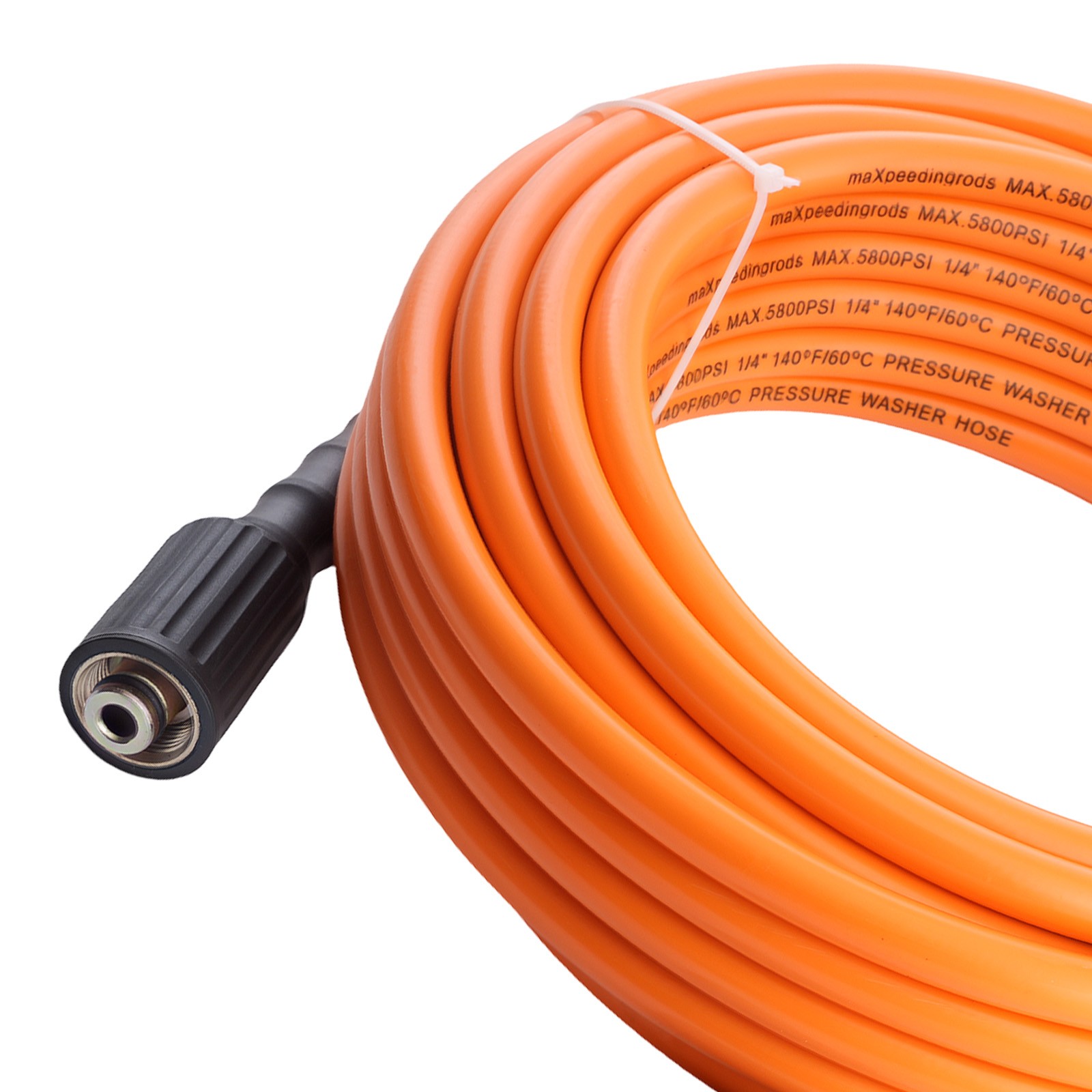 50FT High Pressure Washer Hose Extension Hose 5800PSI w/ M22-14mm x 3/8″ Coupler