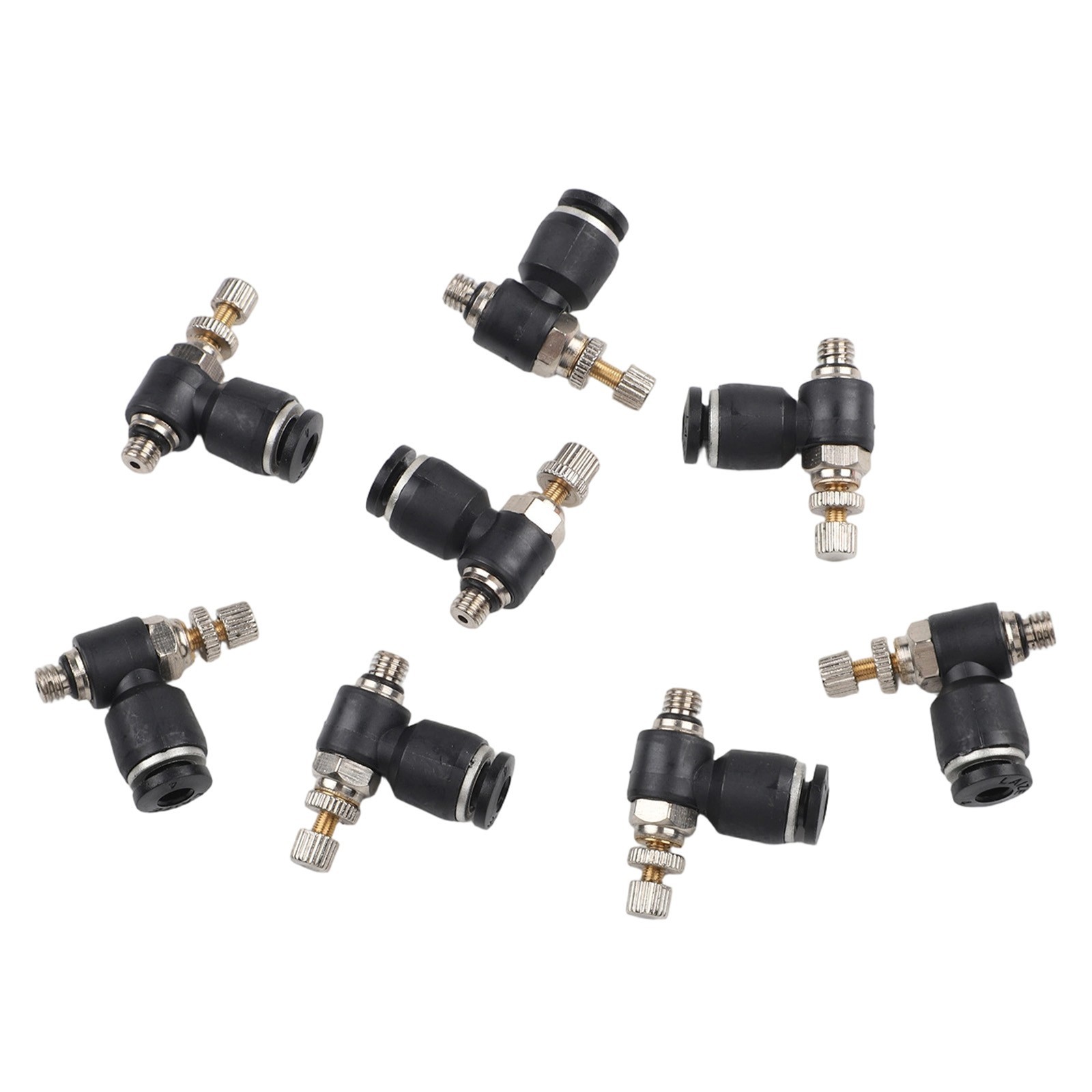 8 Quick Connectors for Pneumatic Systems Air Flow Control Valves and Tubing