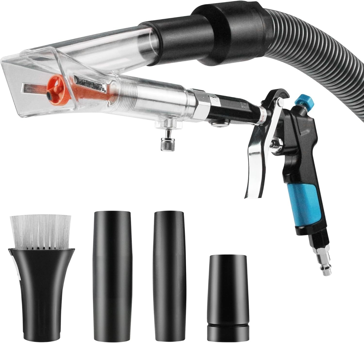 2-in-1 Car Interior Detailing Air Blow & Vacuum Gun Adjustable Airflow NozzlePro