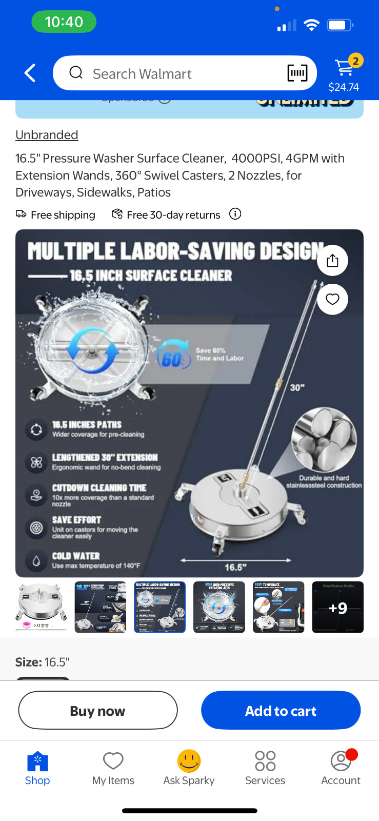 Taotazon Surface Cleaner for power washer