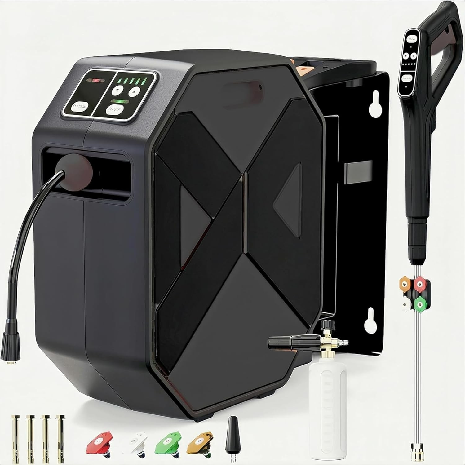 Electric Wall Mounted Power Washer -5000 PSI 3.4 GPM Adjustable Pressure Washer,