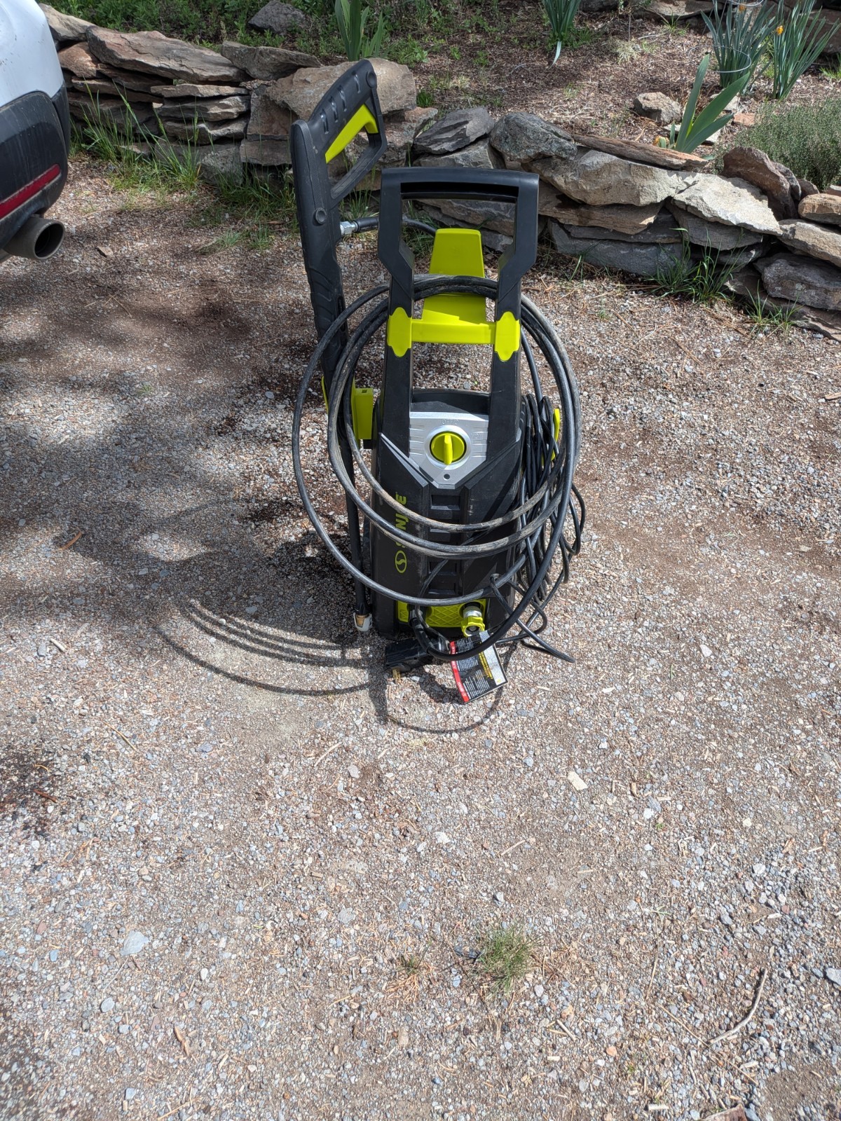 Corded Electric Pressure Washer Black/Green w/ Hose & Gun, Carry Handle