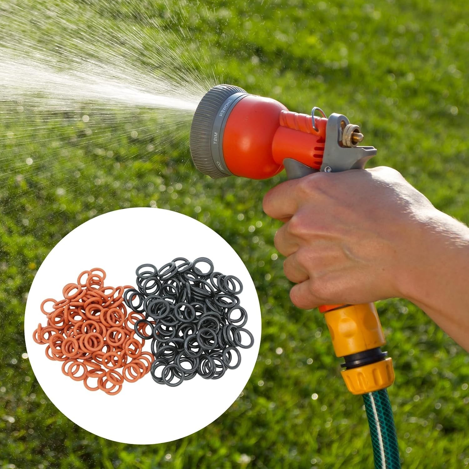 50 Pack /4″ & 3/8″ Pressure Washer Quick Coulper Colored O-Rings,25+25 Pack /…