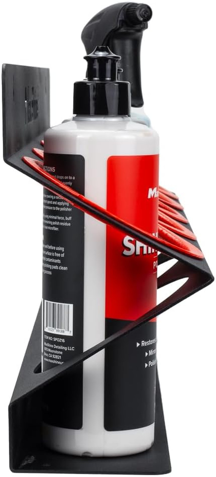 Universal Detailing Spray Bottle Holder – Holds 5 Sprayers (16Oz), Sturdy & Ligh