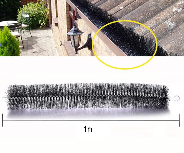 1pc Gutter Brush Leaf Guard Roof Drain Filter Cleaner 1M – Home Garden – NEW