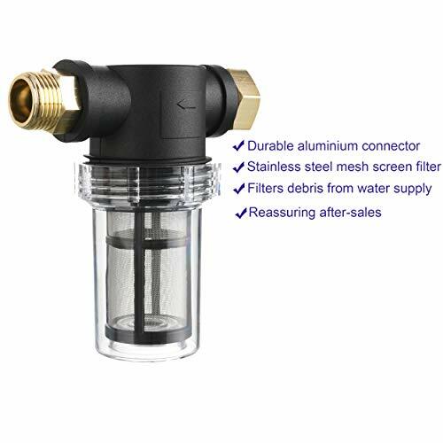 Garden Hose Filter For Pressure Washer Inlet,Inline Filter for Sediment,100 Mesh