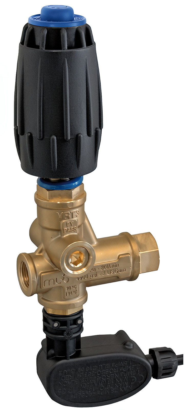 AR VRT3-310PS6 Pressure Washer Unloader Valve w/ Switch 4500 PSI 10.5 GPM Brass