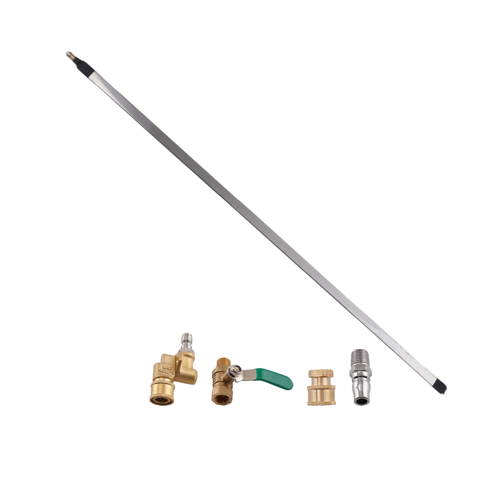 39.4” Radiator Flush Wand Stainless Steel High Pressure Cleaning Gun Tool