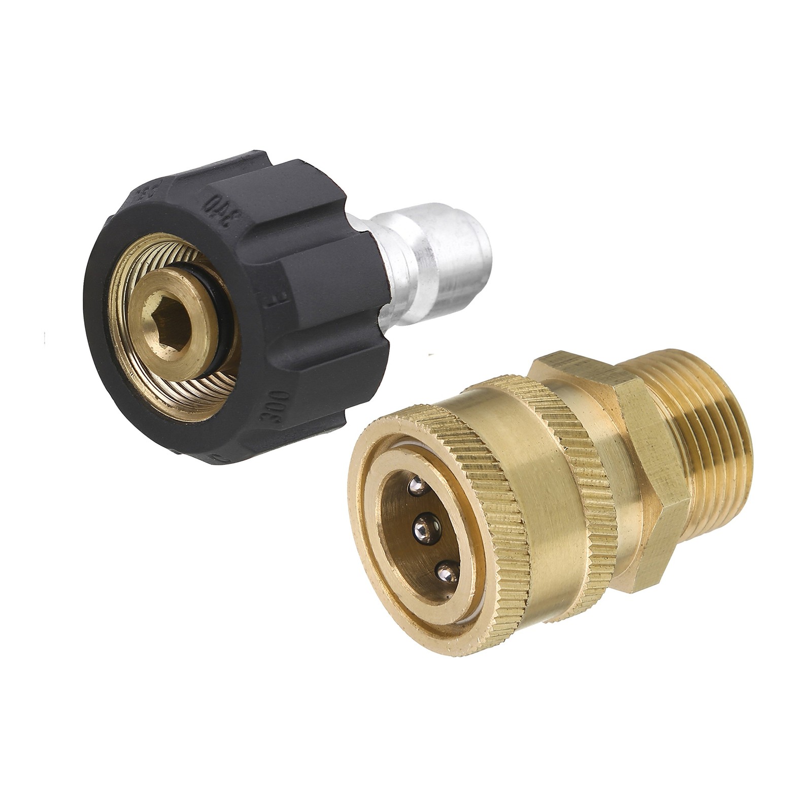 Pressure Washer Adapter Set, M22 14mm Fitting to 3/8 Inch Quick Connect Adapt…