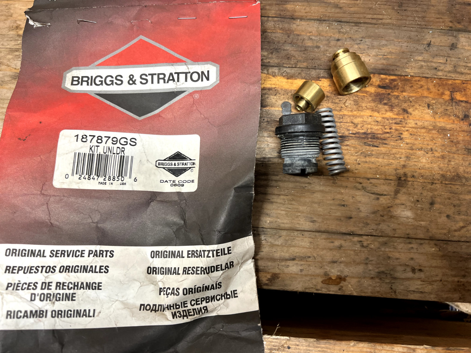 Genuine Briggs & Stratton 187879GS Pressure Washer Pump Unloader Kit OEM