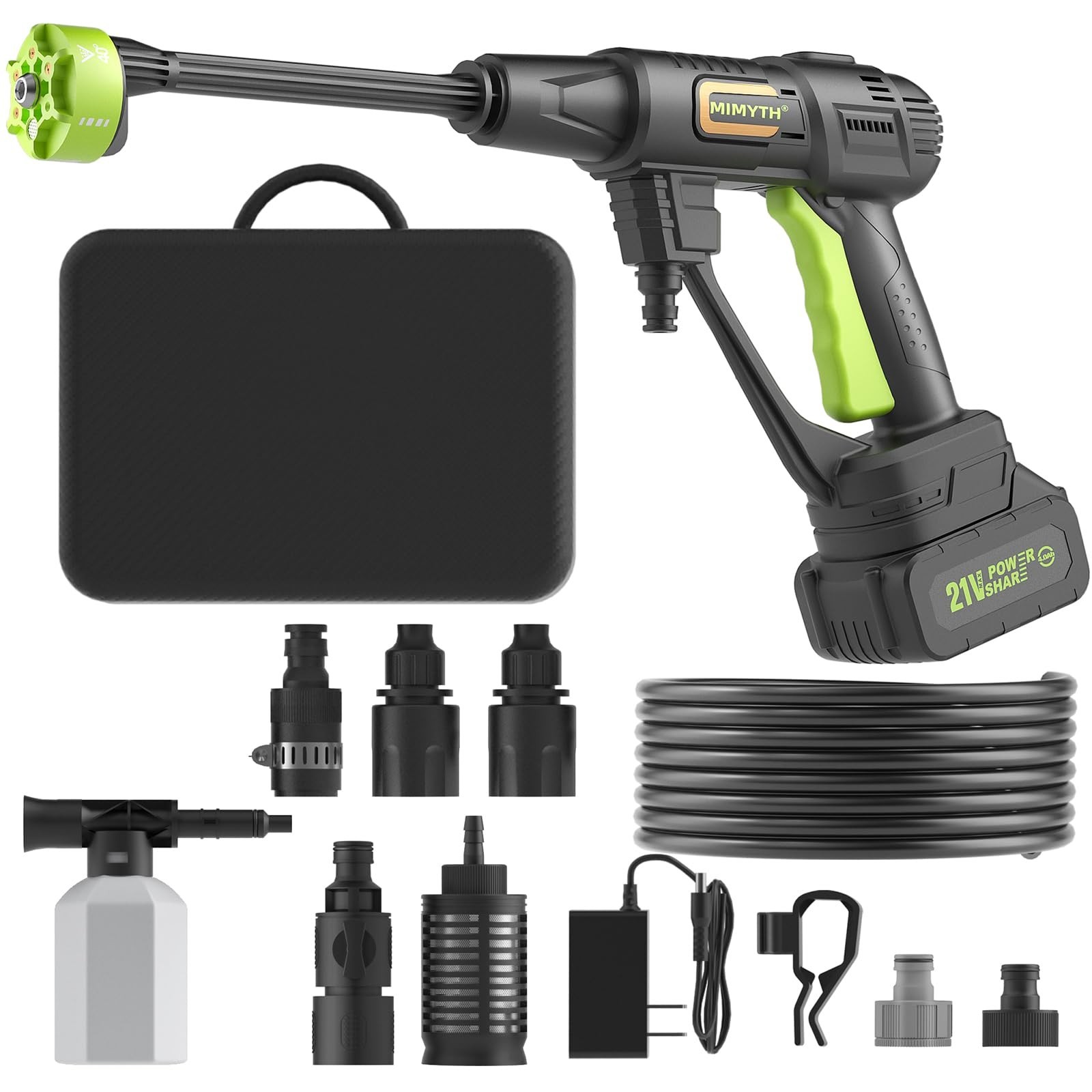 Cordless Handheld Portable Washer – Battery Operated Car & Outdoor Cleaner, 23FT