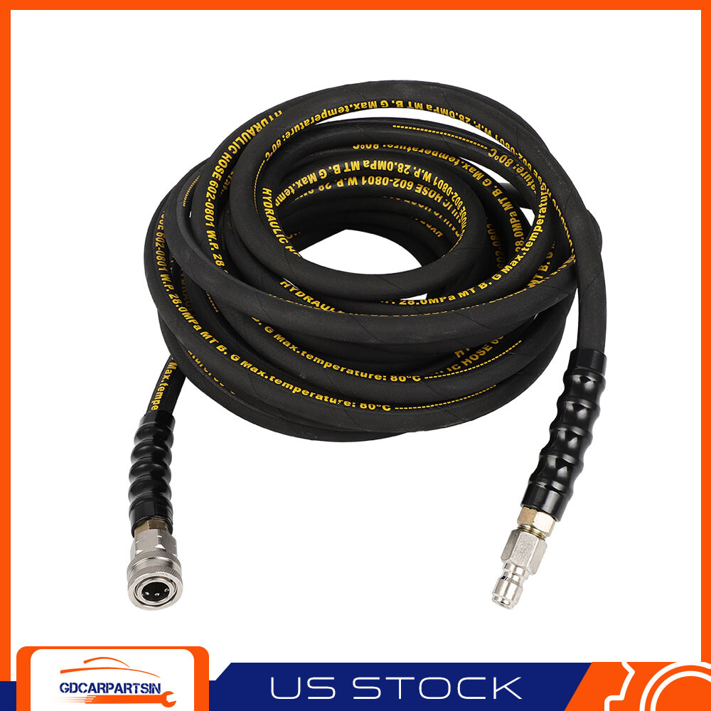 40′ Pressure Washer Hose 40FT Kink Resistant 4000PSI -3/8″ Swivel SS Connectors