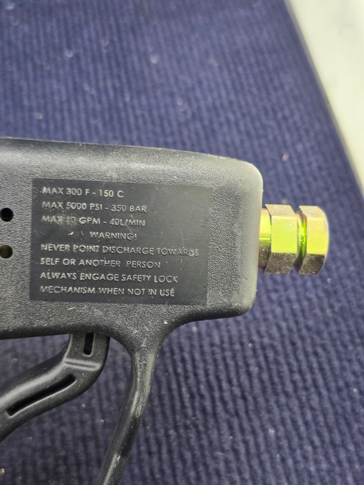 Giant 21290C Non-Weep Pressure Washer Shut-Off Trigger Gun 5000psi 10gpm 40L/Min