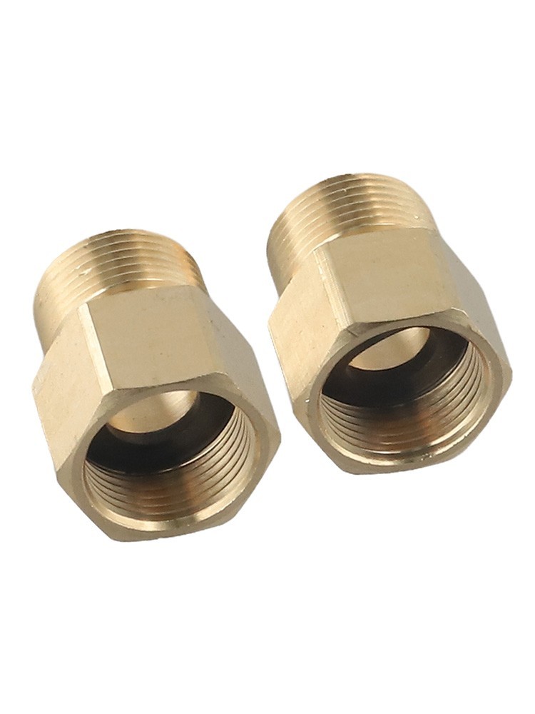 2*Coupler M22-15mm Male To M22 14mm Female Pressure Washer Hose Thread Connector