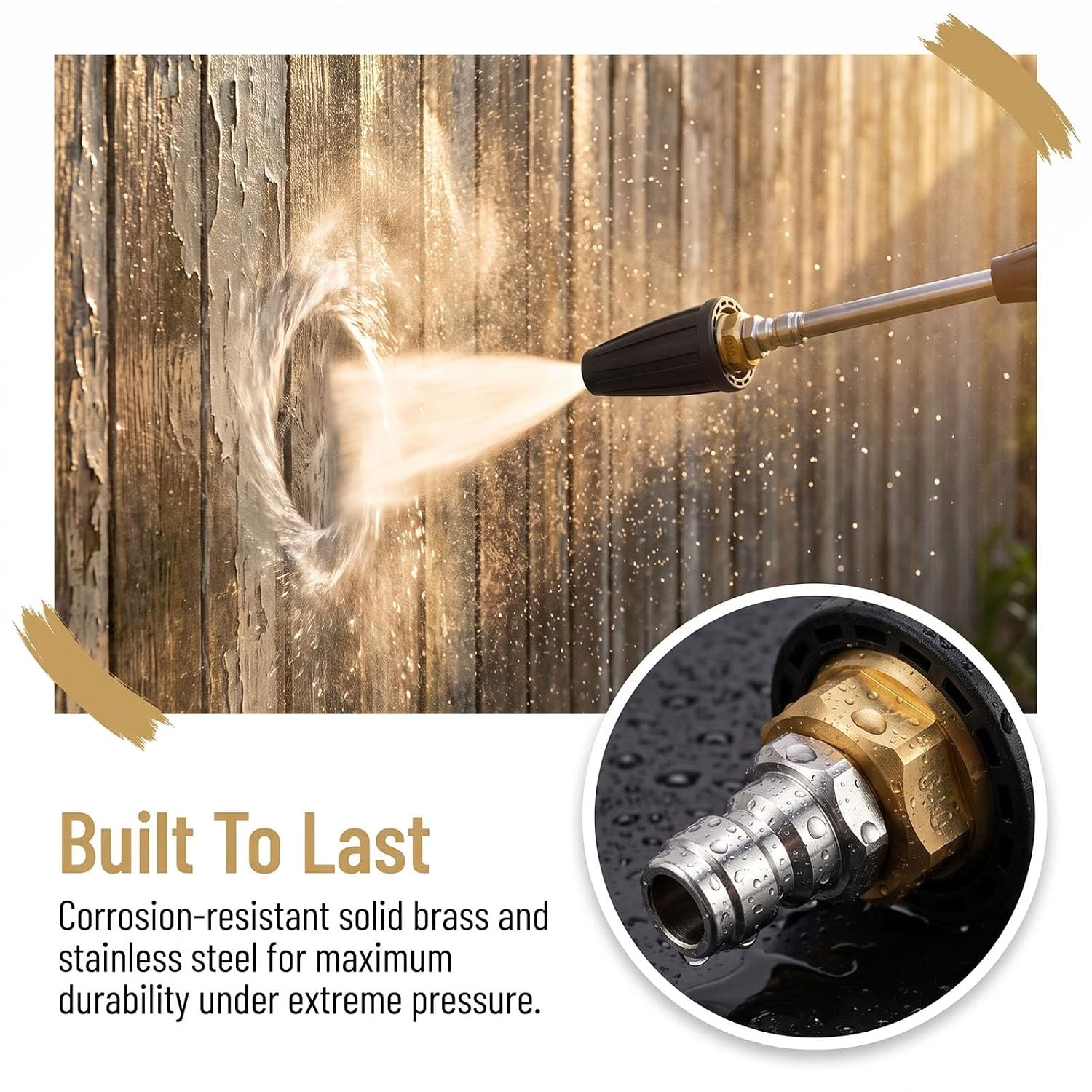 Turbo Nozzle for 4500 PSI Pressure Washer 1/4-Inch Quick Connect Replacement