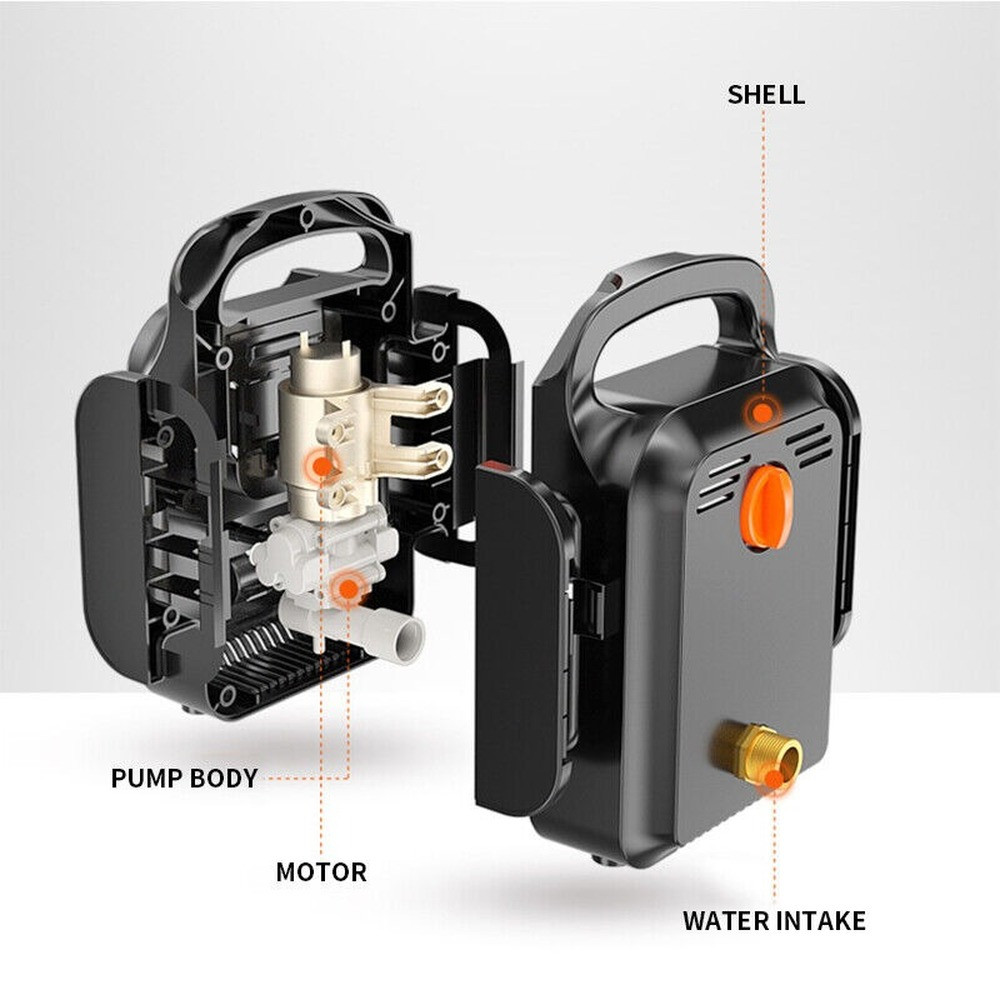 High Power High Pressure Car Wash Water Gun Rechargeable Cordless Car Washer