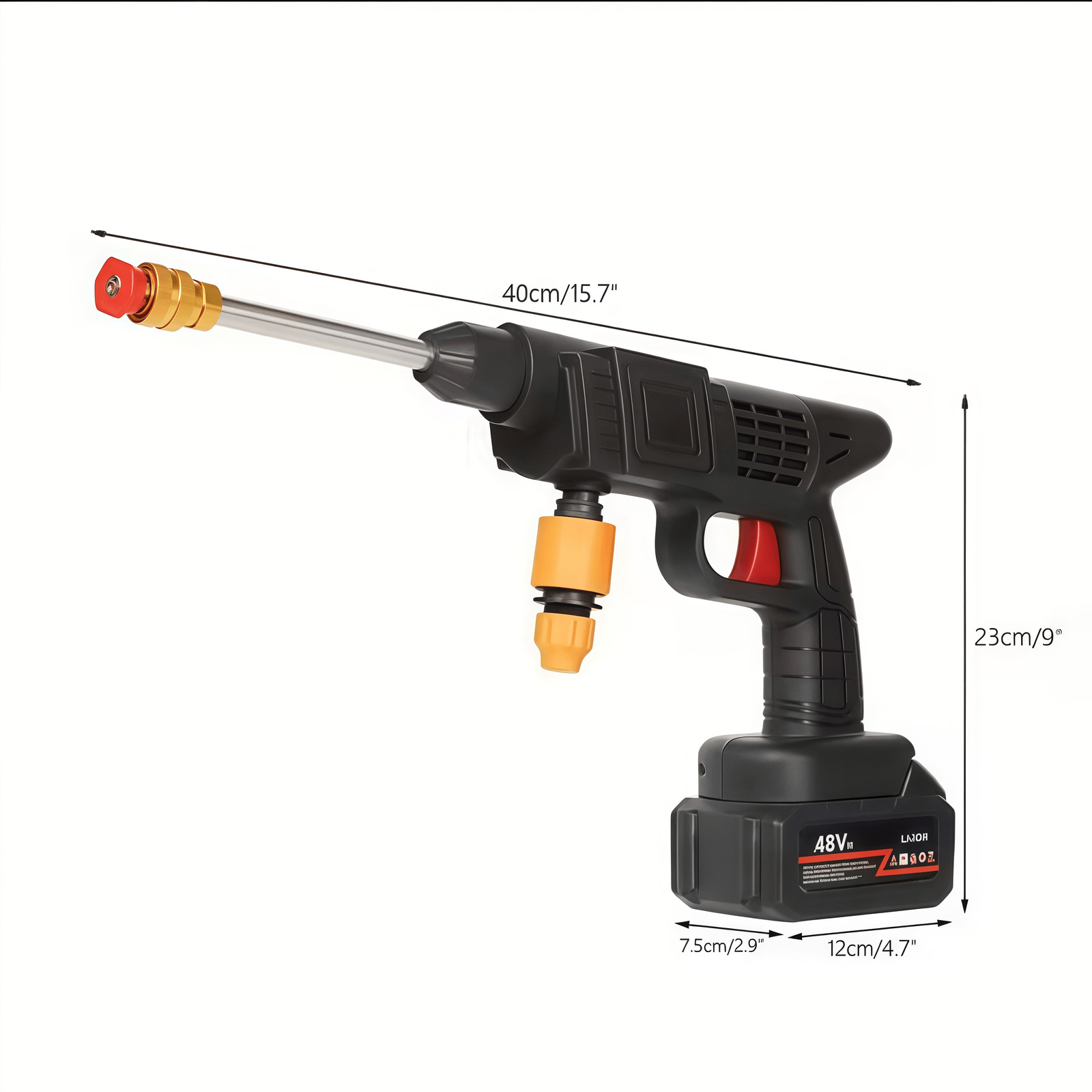 21V Single Battery Cordless Pressure Washer Portable Handheld Car Washer