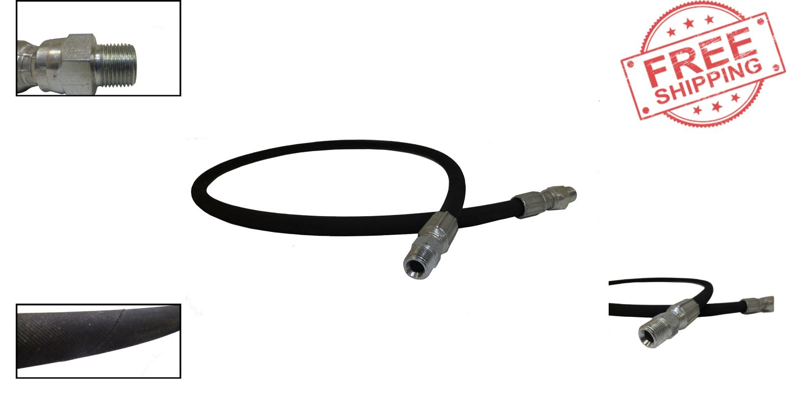Universal 4FT Connector Hose for Pressure Washers – 4000 PSI Steel Design