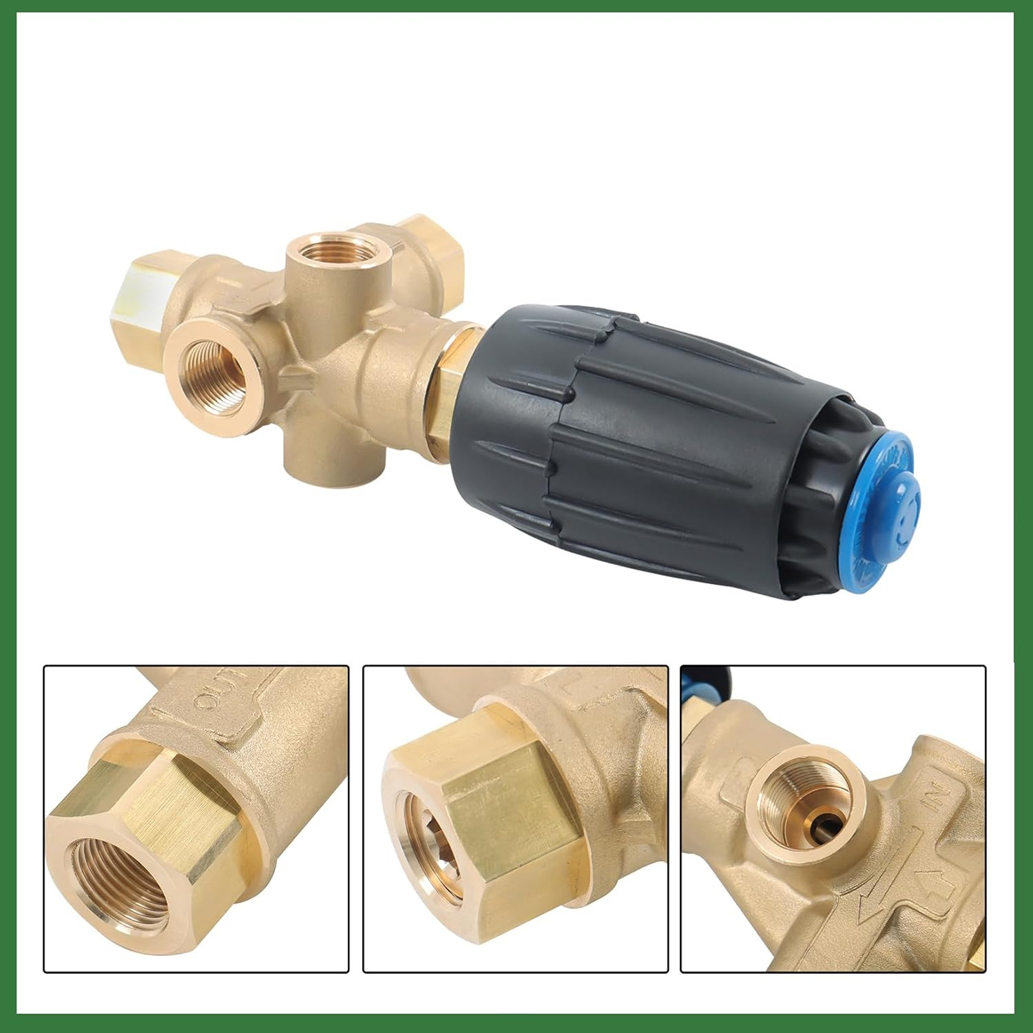 High-Performance 3650PSI Pressure Washer Regulator with Adjustment Knob