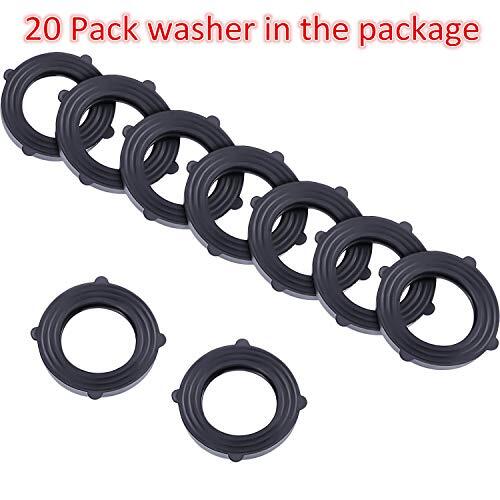 20 Pack Garden Water Hose Washers Rubber Gaskets O Ring Connection Heavy Duty