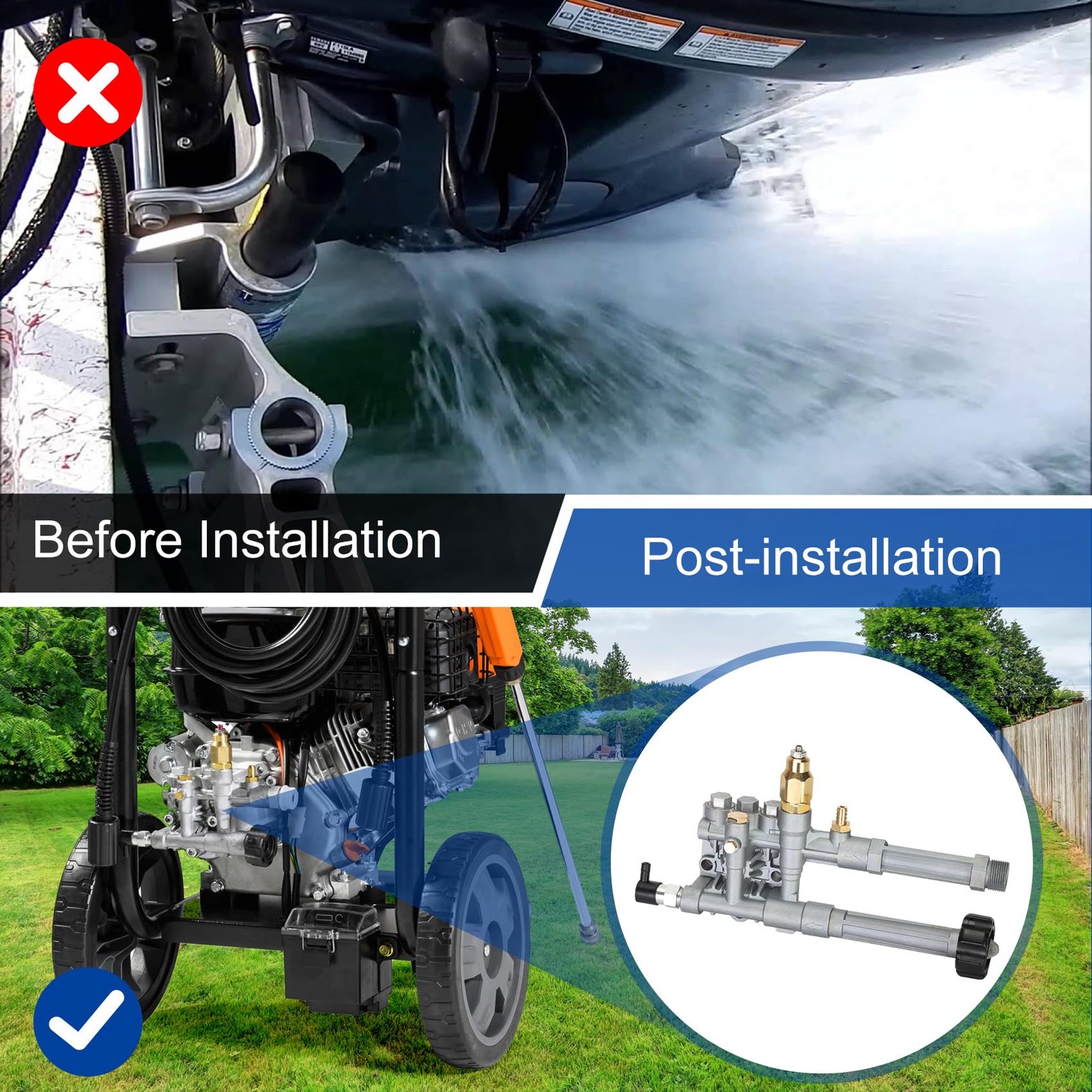 Cabezal Bomba Hidrolavadora AR42518 Troy Bilt RMW SRMW Repuesto