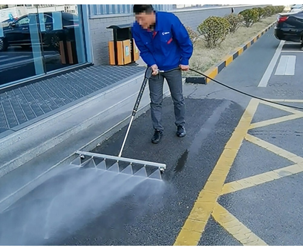 25.6″ Pressure Washer Surface Cleaner Water Broom Undercarrige Car Clean Brush
