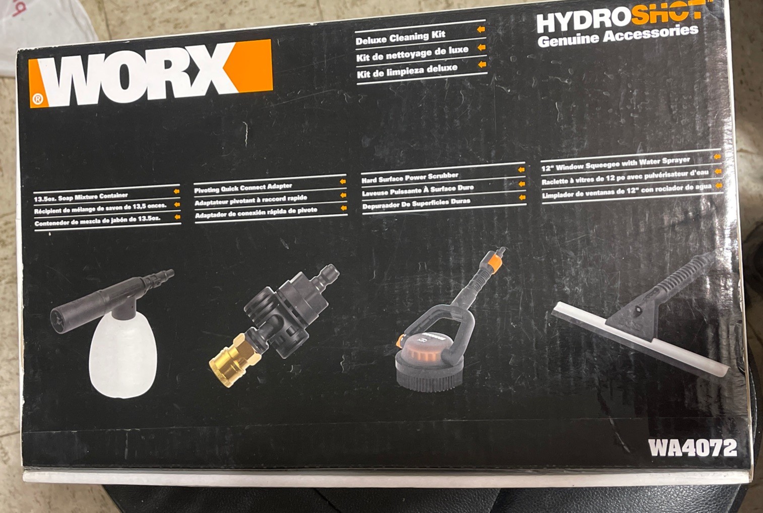WORX WA4072 Hydroshot Deluxe Cleaning Accessory Kit