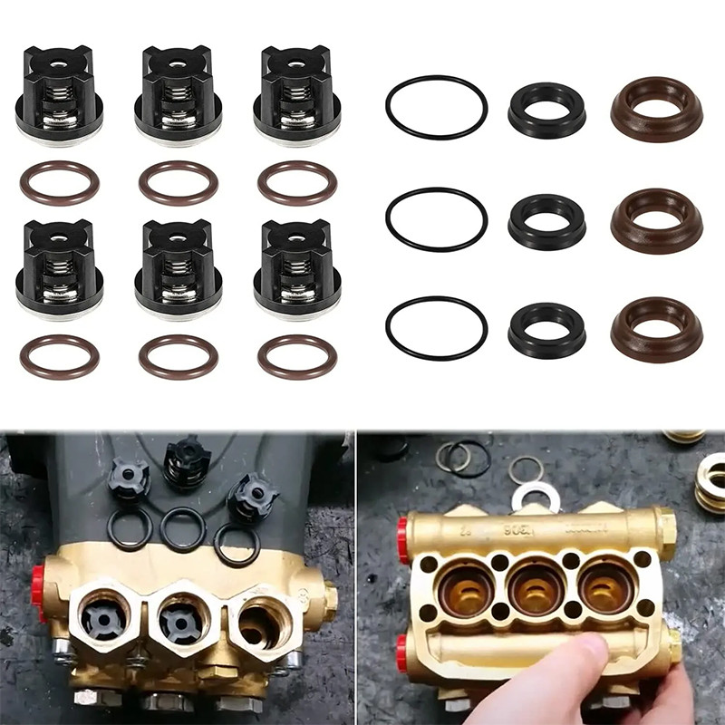 For Annovi Reverberi AR1857 Pressure Washer Packing Kit Water Pump Check Valves