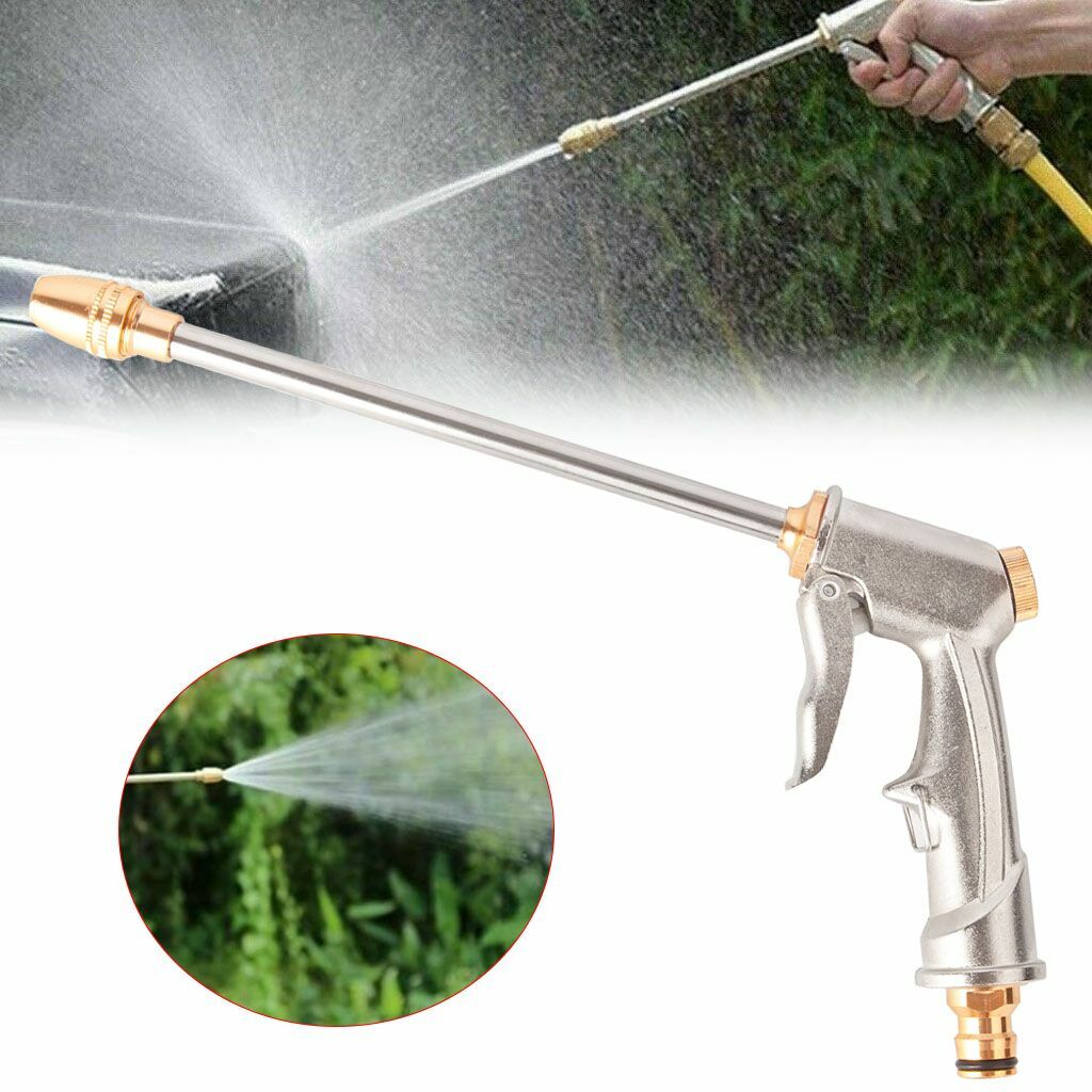 High Pressure Spray Gun & Connector Kit Water Hose Nozzle Car Clean Washer Tool