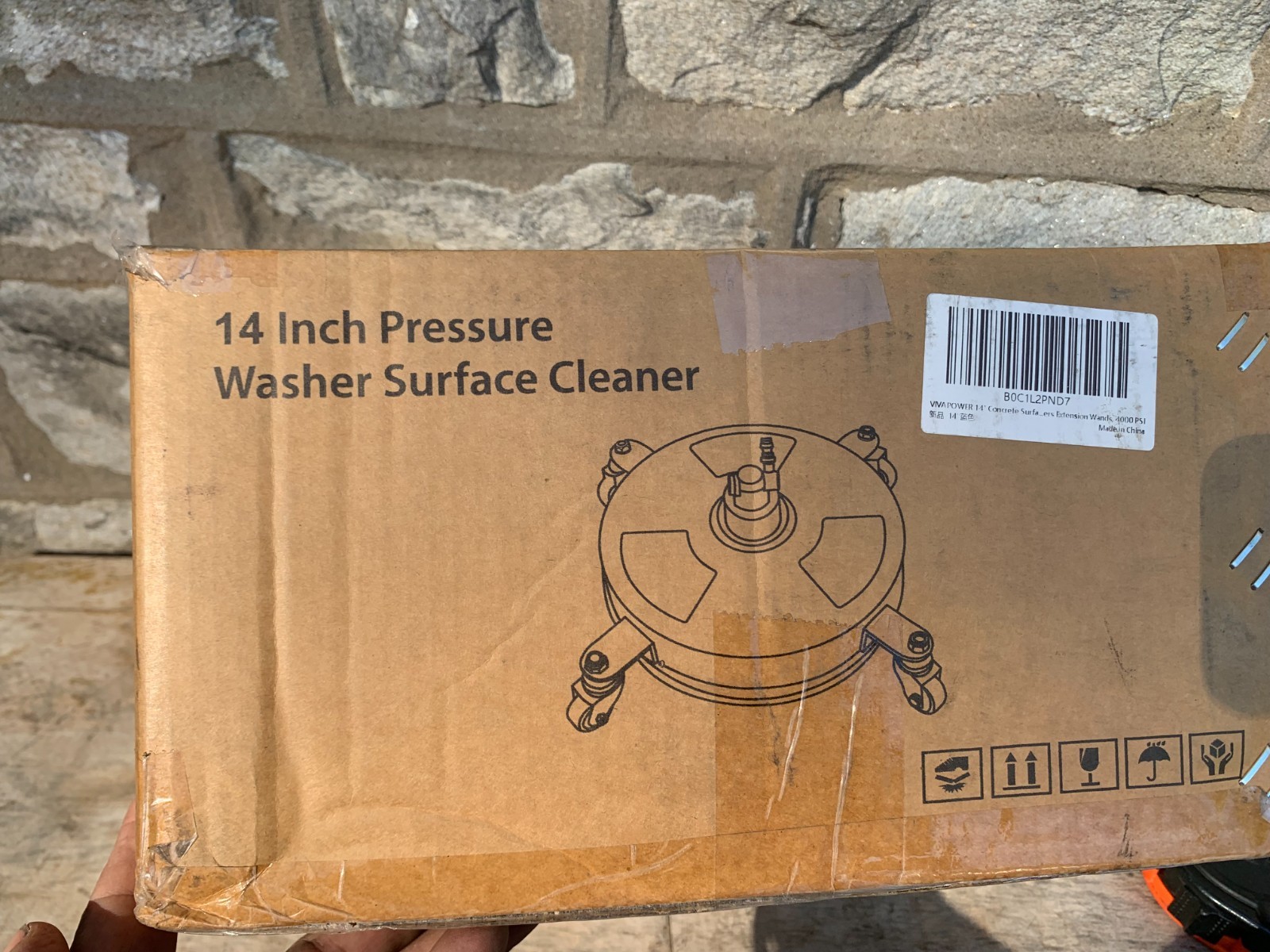 Viva Power 14″ Pressure Washer Attachment Concrete Surface Scrubber Cleaner NIB