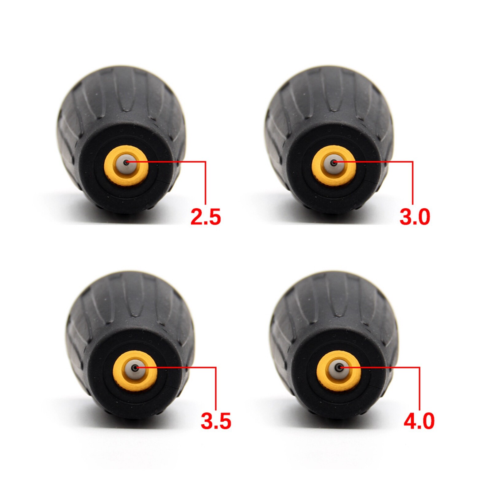 3600PSI 2.5/3.0/3.5/4 GPM 1/4″ Spiral High Pressure Washer Rotary Turbine Nozzle