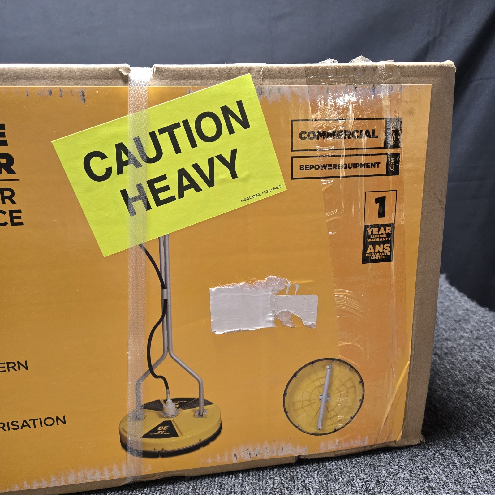 20″ BE Whirl-A-Way Pressure Washer Surface Cleaner Concrete 85.403.007