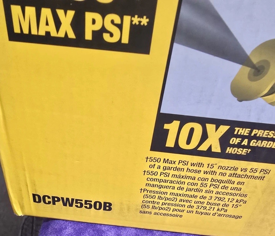 💥BRAND NEW SEALED💥DEWALT DCPW550B 20V 550 PSI POWER CLEANER PRESSURE WASHER