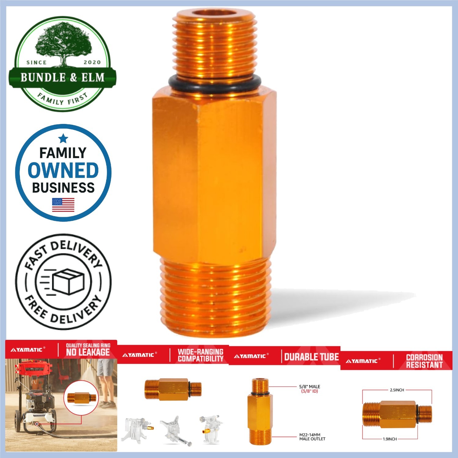 Pressure Washer Outlet Tube Aluminum Replacement for Homelite Himore Pumps
