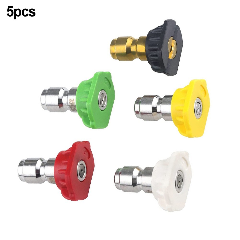 Spray Nozzle Tips 0 15 25 40 Degree 1/4” Male Thread Quick Release Water Jet