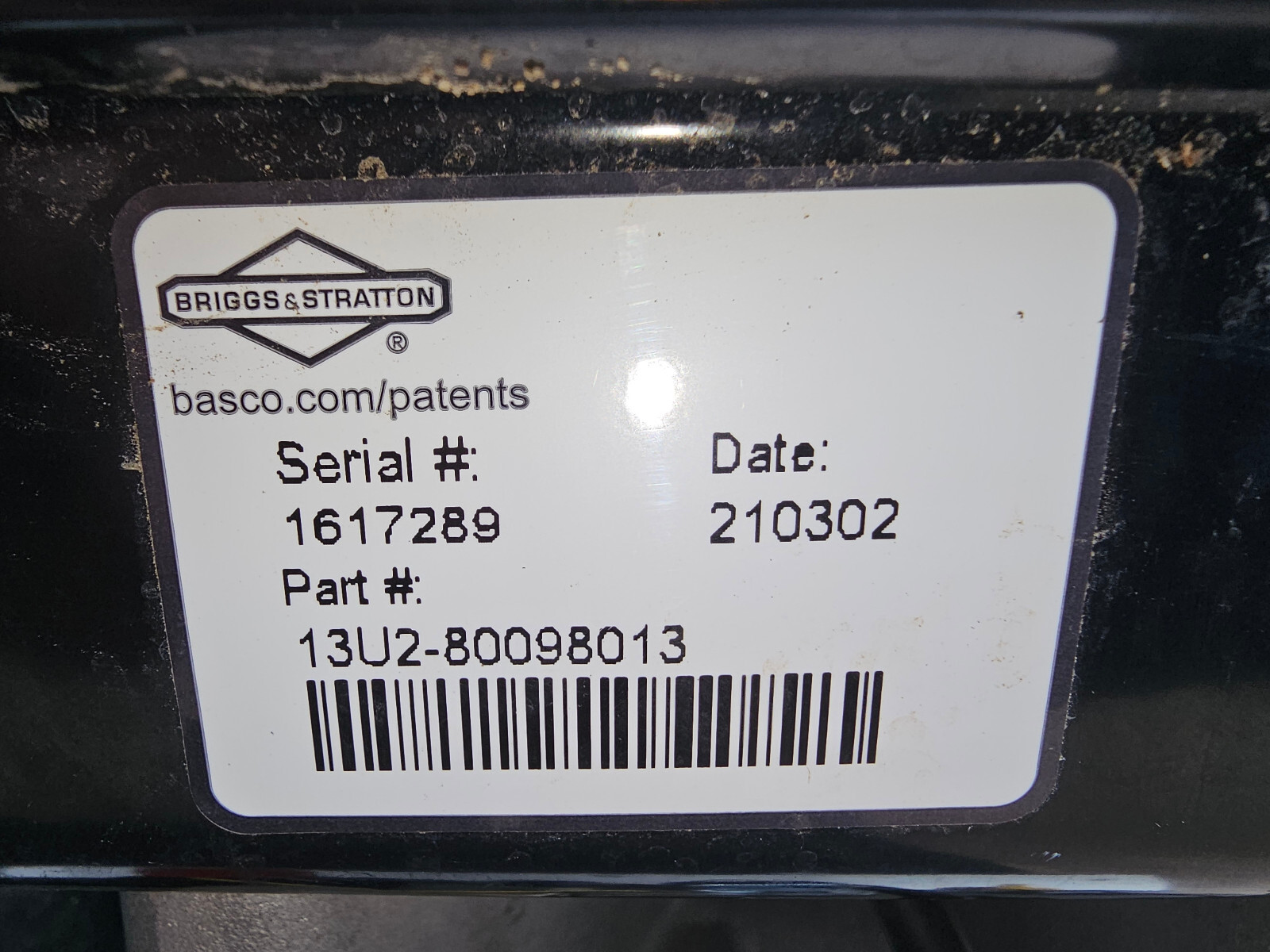 24NN56 HUSQVARNA PRESSURE WASHER PARTS: BRIGGS & STRATTON CR950 208CC ENGINE, GC