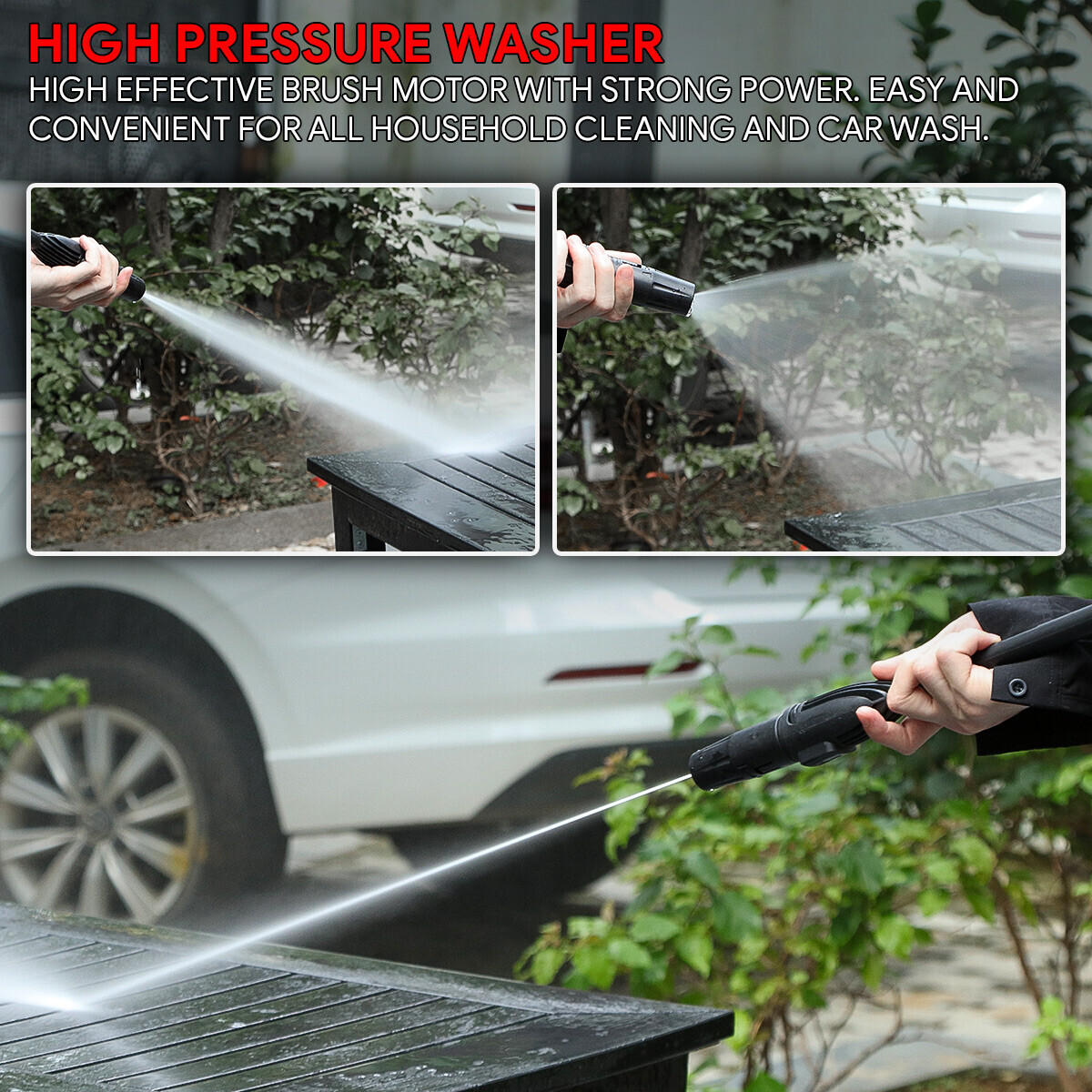 Electric Pressure Washer Kit 1813PSI 1.45GPM Portable High- Car Cleaner Machine