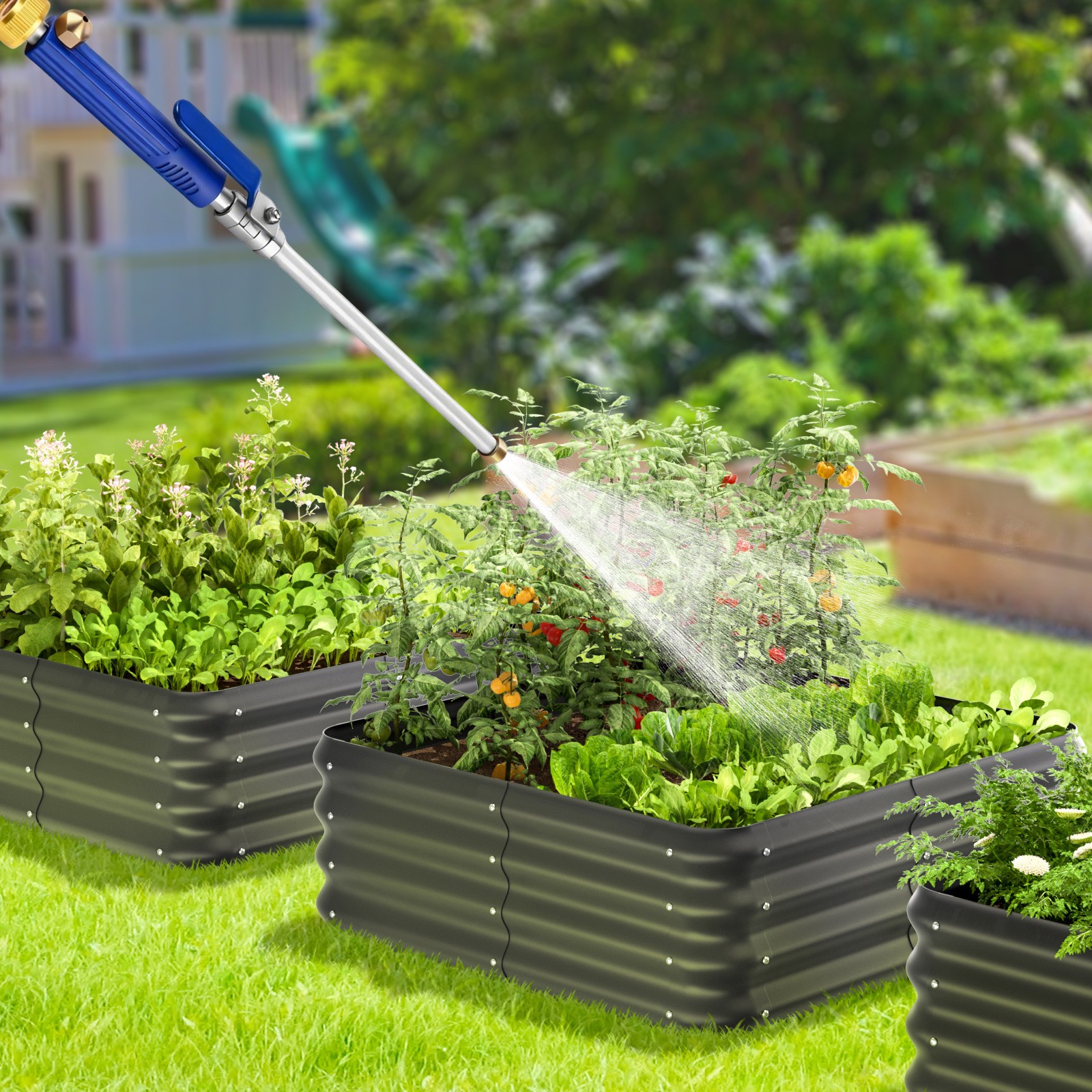 Aluminum Alloy High Pressure Washer Gun With Two Adjustable Steam Modes Nozzles