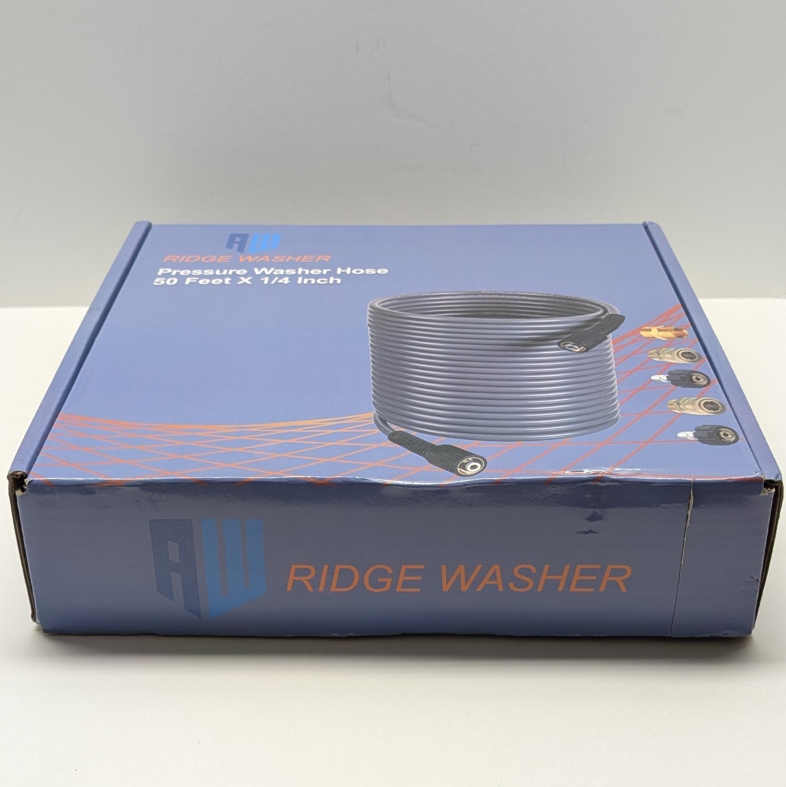 RIDGE WASHER Pressure Washer Hose 50 FT, 1/4 Inch for Most with M22 14mm Fitting