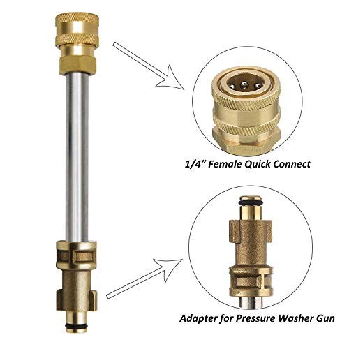 Pressure Washer Gun Adapter with 1/4” Quick Connector, Quick-Connect Pressure Wa