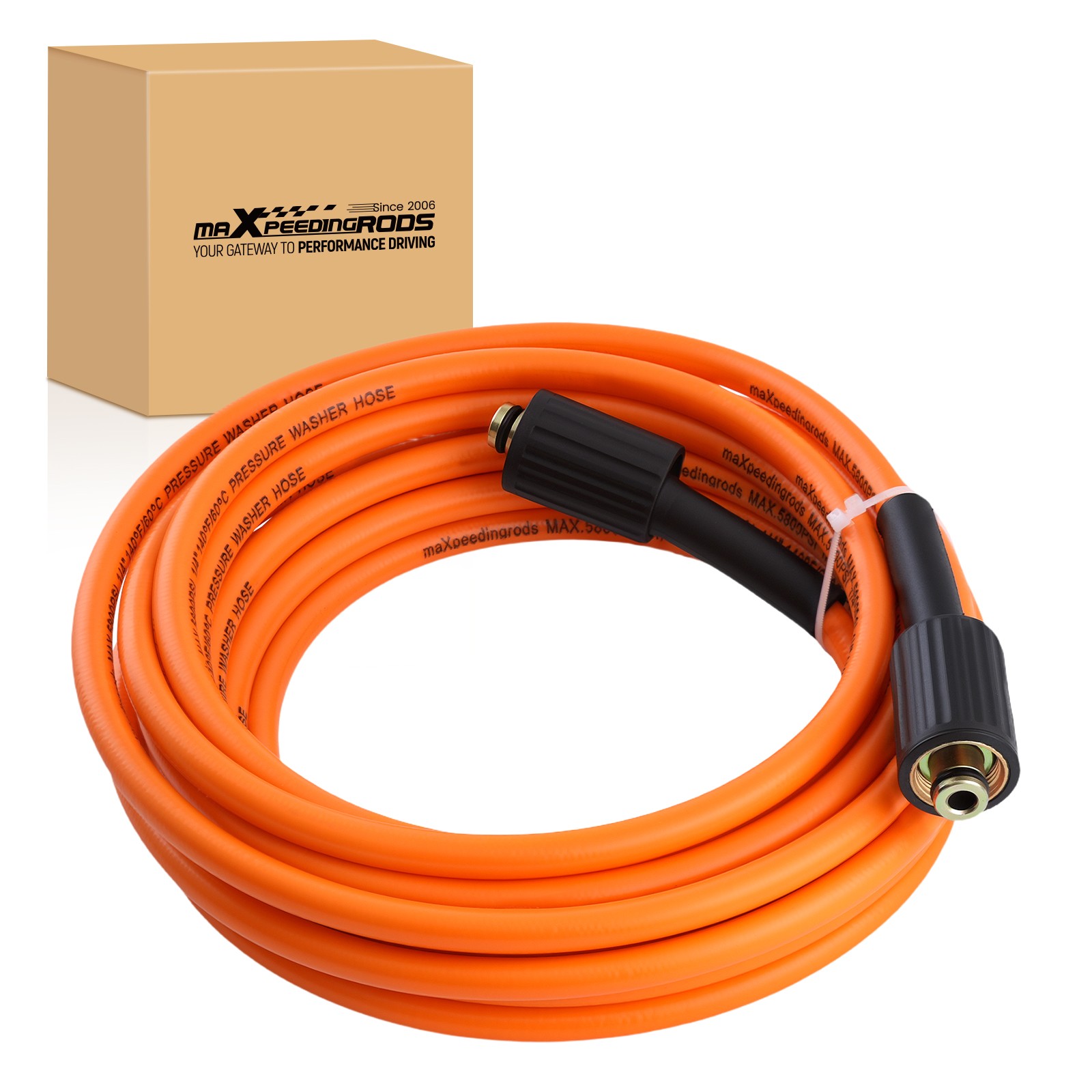 25FT Pressure Washer Hose 5800PSI 1/4″ Quick Connect Kink Resistant High Quality