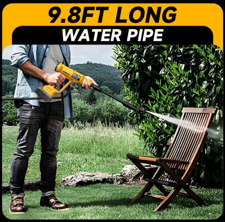 Cordless Pressure Washer 700 PSI, Handheld, 6-in-1 Nozzle,Foam Cannon,No Battery