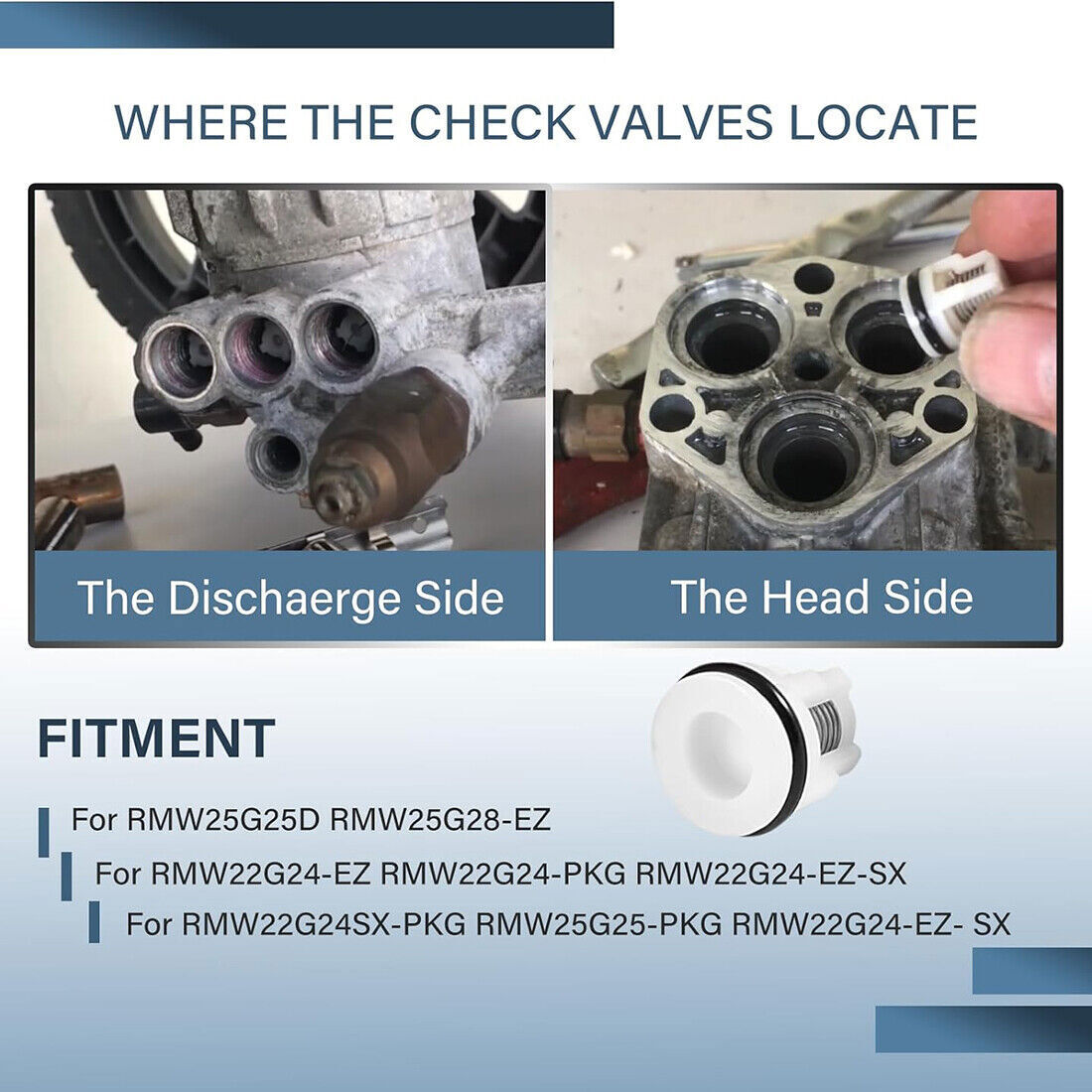 6 Pack Check Valve Kit/ AR2233 Replacement Pressure Washer Pumps Valve Kit