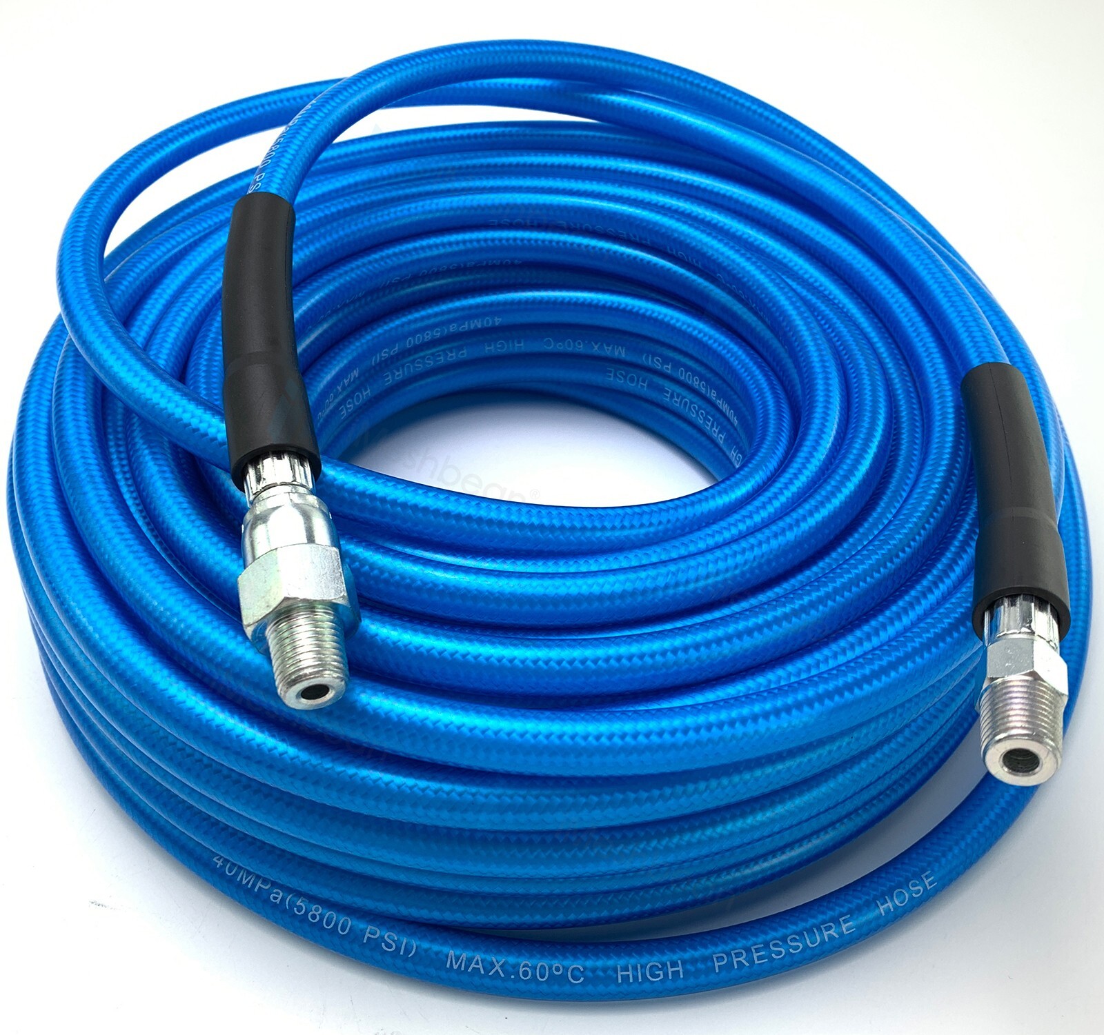 Sewer Line & Drain Jetter Kit 1/4″x 125FT Hose+ Sewer Nozzle M22 Adapter 5800PSI