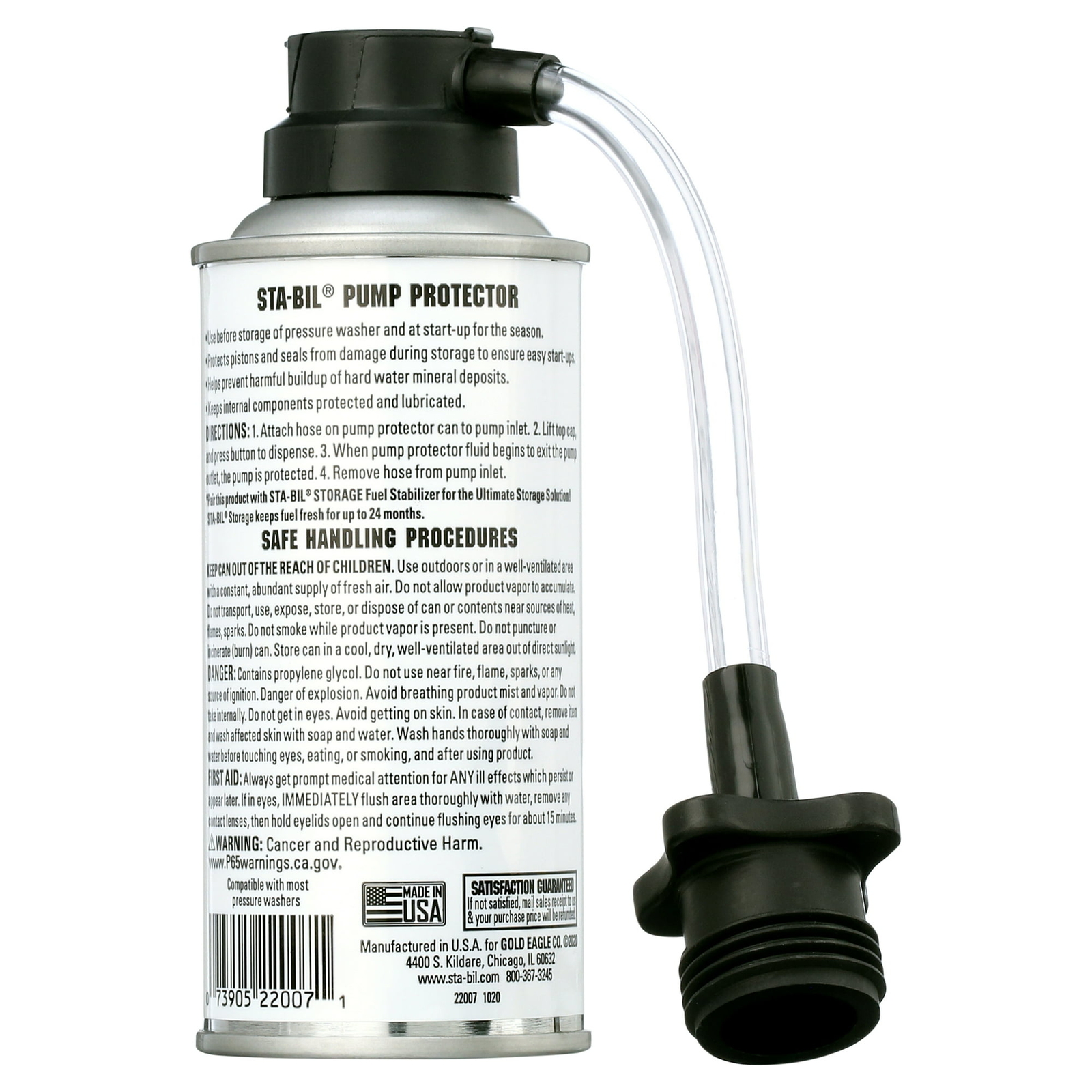 STA-BIL Pressure Washer Pump Protector Pistons Seals Saver Lubricant Anti-Freez