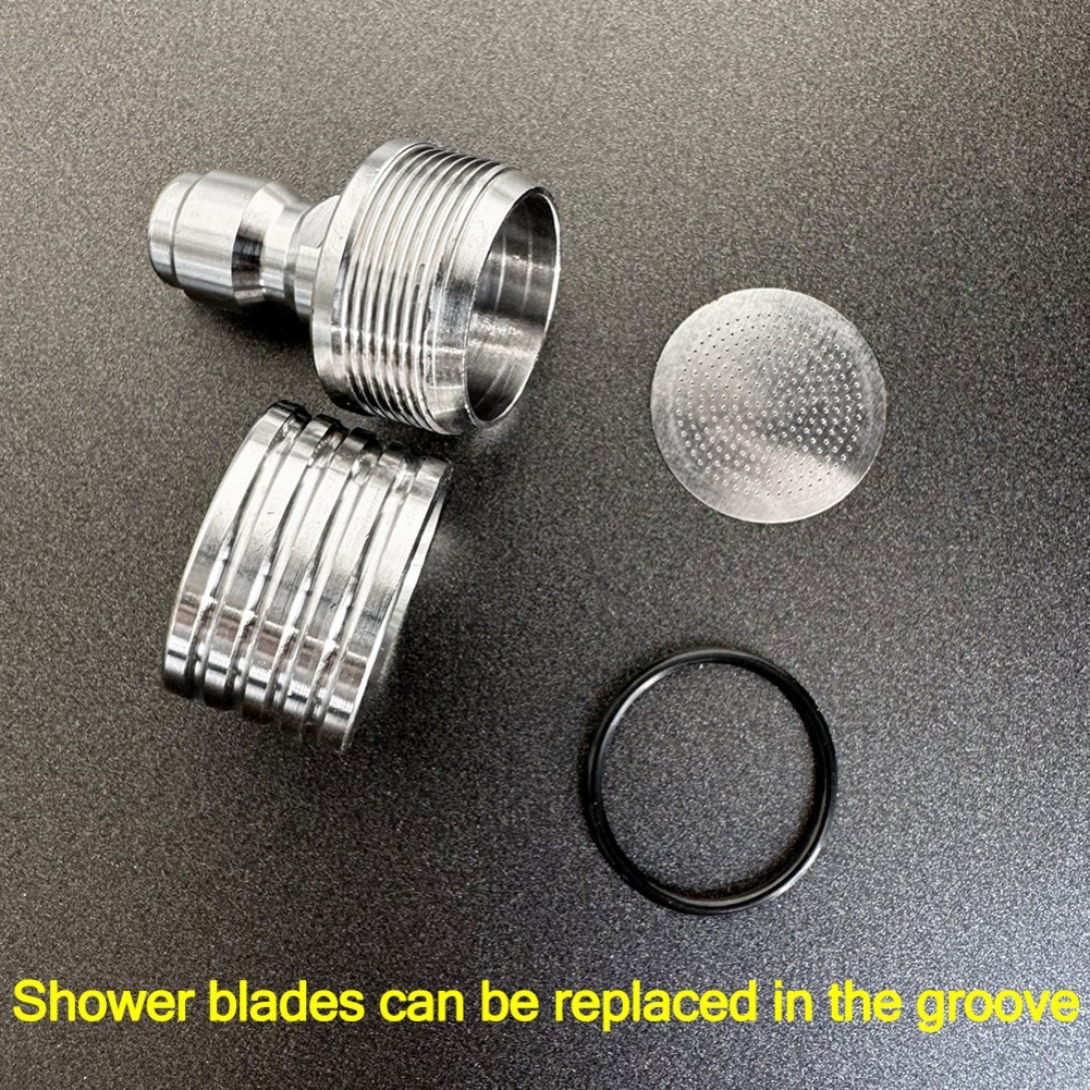 Set of 2 Stainless Steel Pressure Washer Nozzle Tips for Soft Wash Shower