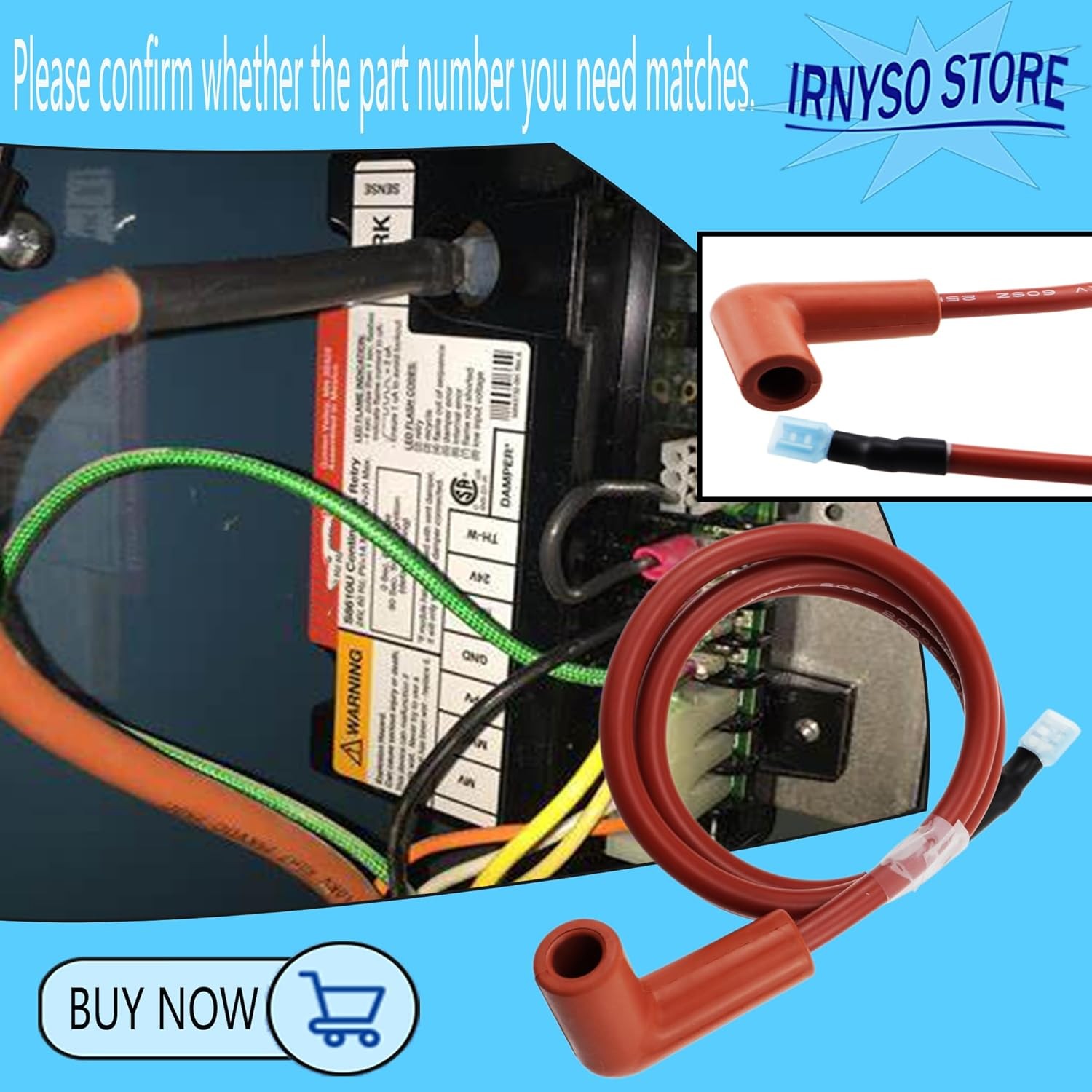 Replacement heater burner ignition cable 394800-30 104831-02 is suitable…