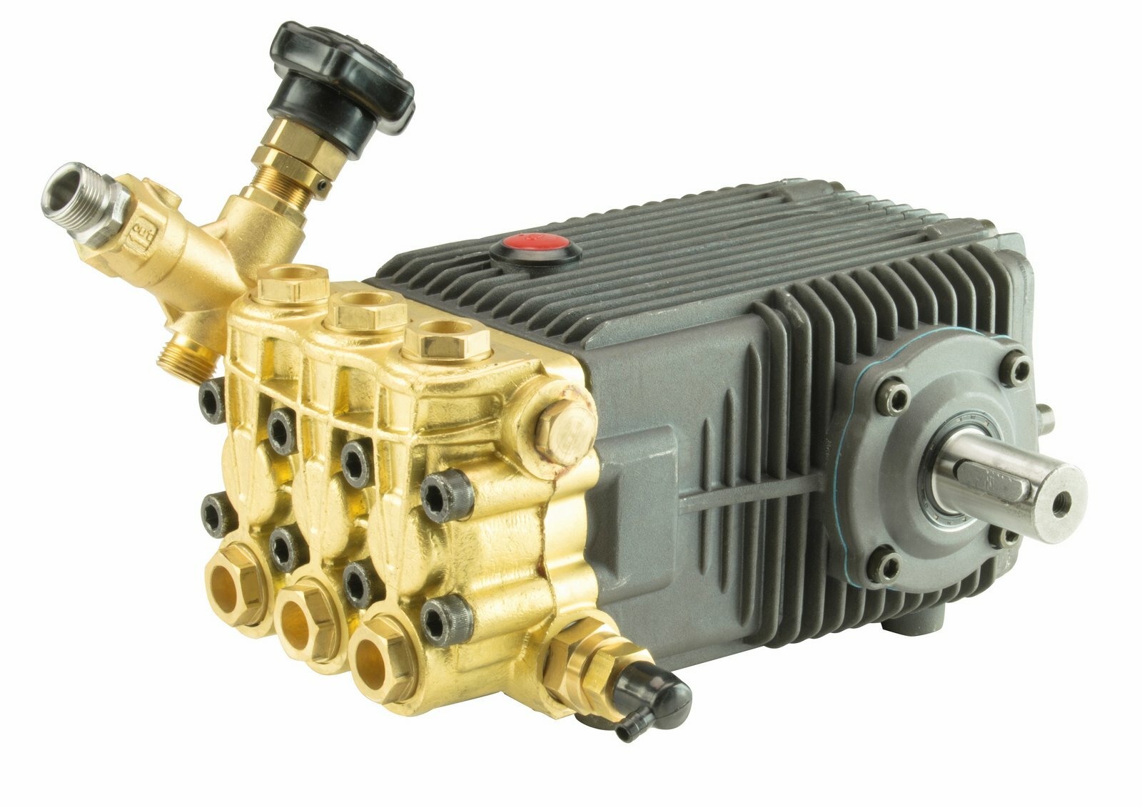 Erie Tools 1″ Solid Male Shaft Triplex Pressure Washer Pump, 6.1 GPM, 5200 PSI