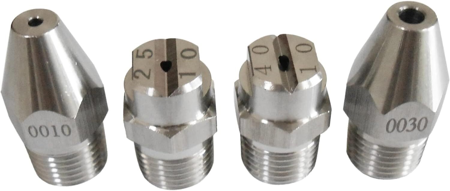 4 GPM Pressure Washer Nozzle J Rod Tip Water Cleaning Soft Wash Nozzle Kit 4-Way